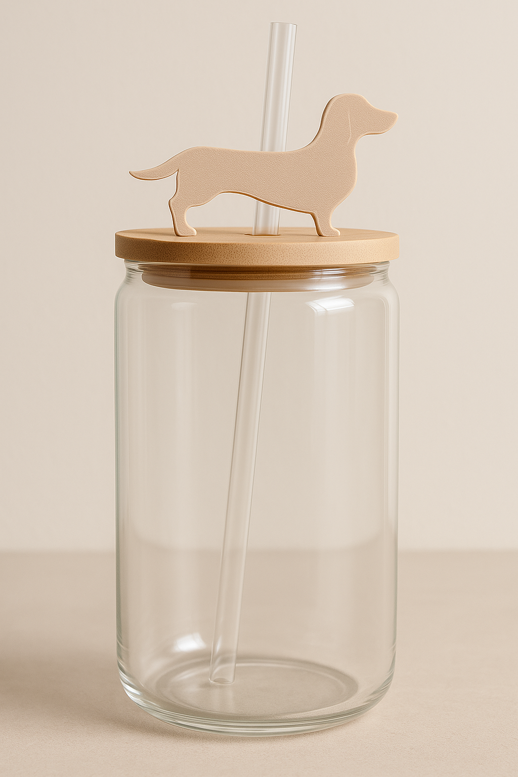 3D-Printed Dachshund Straw Topper
