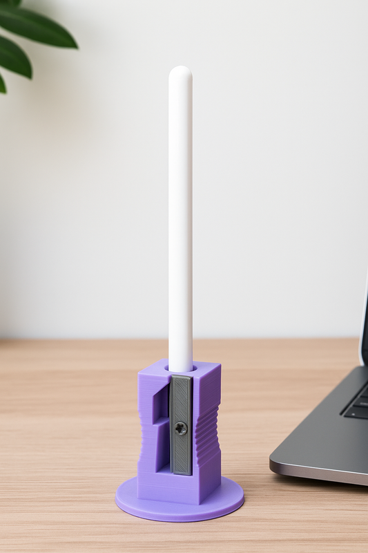 3D Printed Apple Pencil Holder – Pencil Sharpener Design