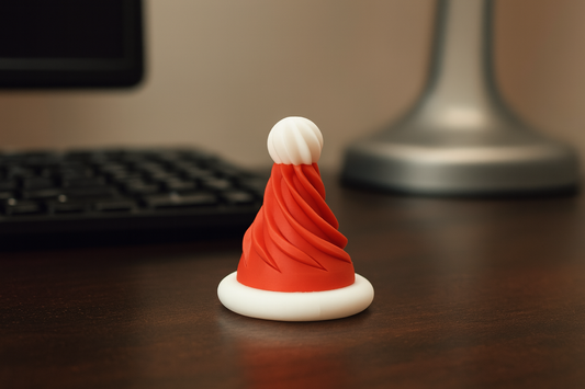 3D-Printed Fidget Santa Hat – Cute Holiday Desk Toy