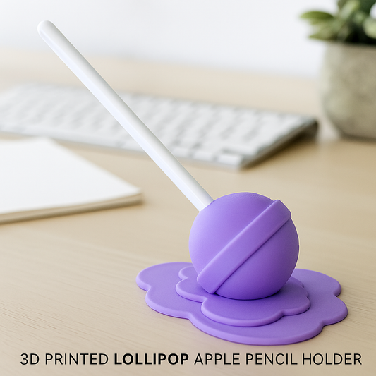 Lollipop Apple Pencil Holder – 3D Printed Desk Accessory