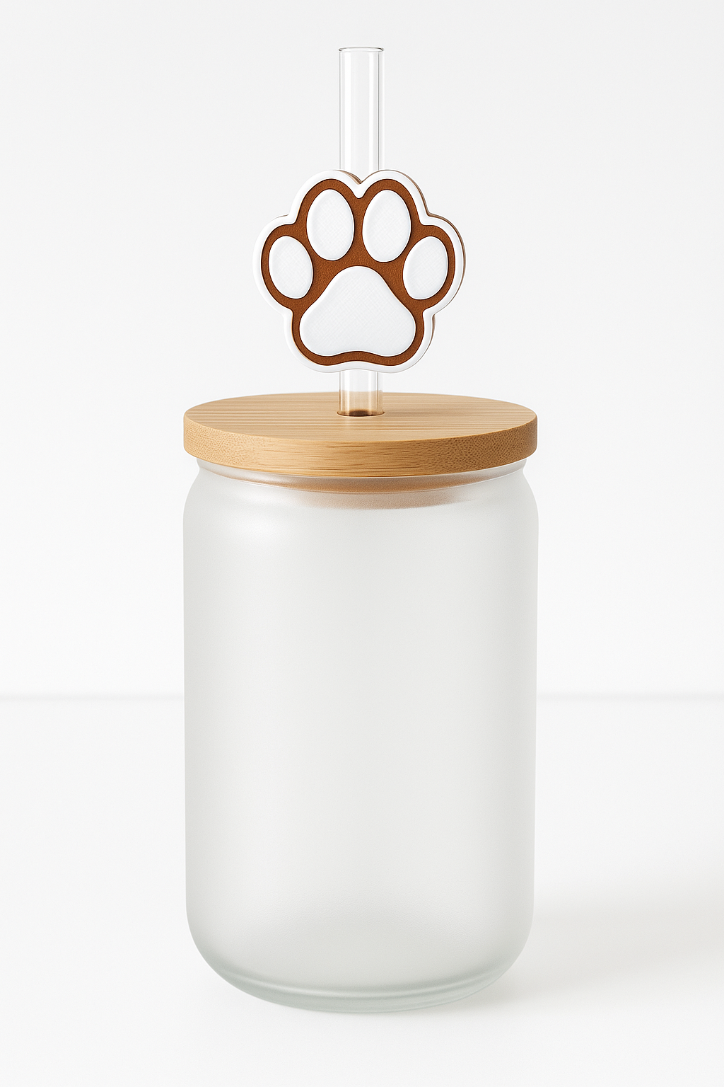 3D Printed Paw Print Straw Topper